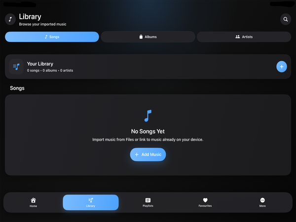 Pure Music iPad screenshot 2