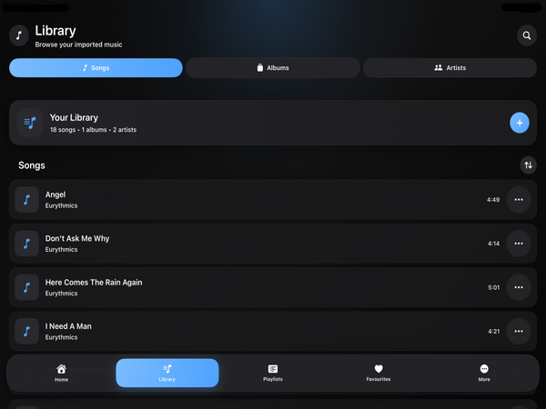 Pure Music iPad screenshot 4