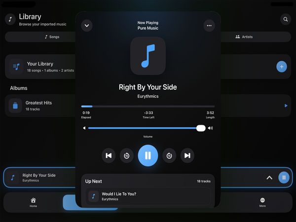 Pure Music iPad screenshot 5
