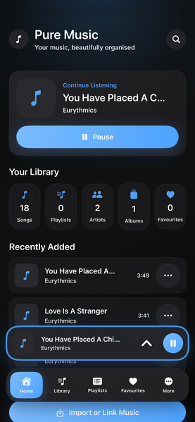Pure Music iPhone screenshot 5